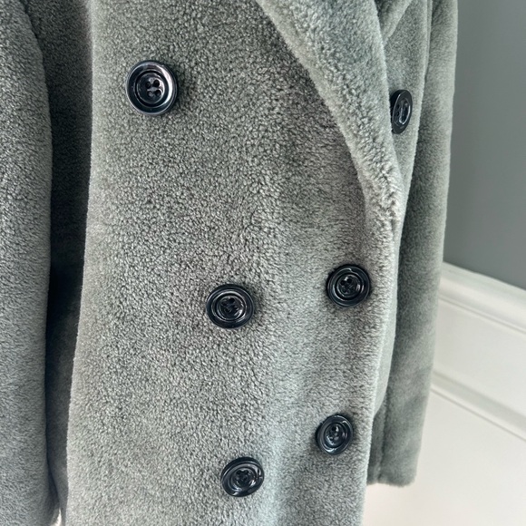 Rebecca Minkoff Wool Long Double Breasted Coat Medium - Picture 3 of 11